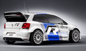 
Vue de 3/4 arrire de la Volkswagen Polo R WRC Concept.
 
