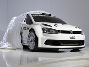 
Volkswagen Polo R WRC Concept en train d'tre dvoile.
 